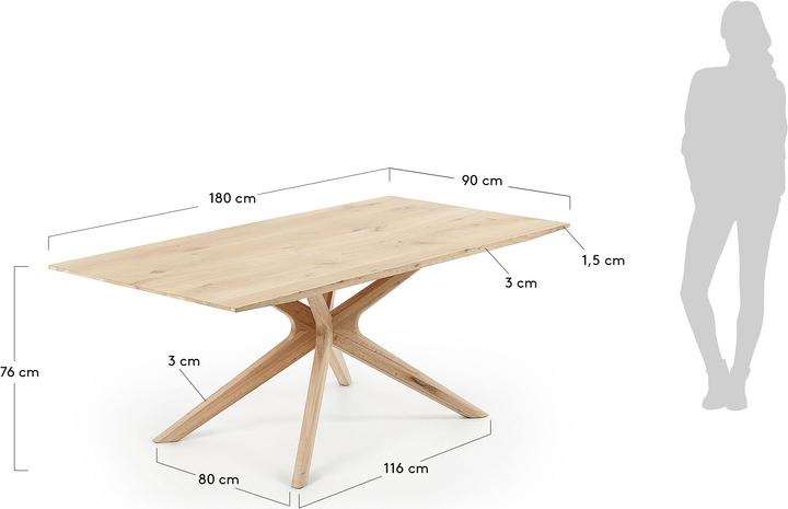 Image du produit Kave Home Normande (90 x 180 x 76 cm)