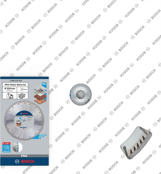 Produktbild Bosch Professional Zubehör PRO Multi Material Diamanttrennscheibe, 350 x 20 mm