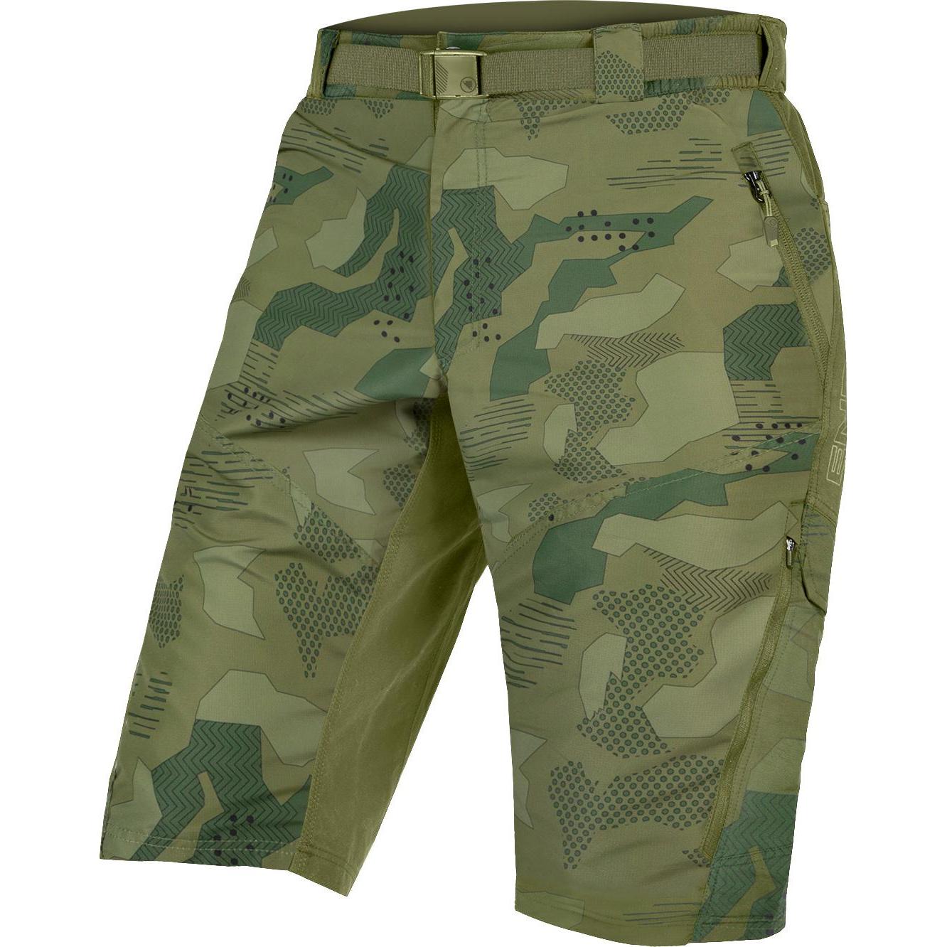 Endura, Herren, Velohosen, Hummvee Short mit Innenhose (M), Grün, M
