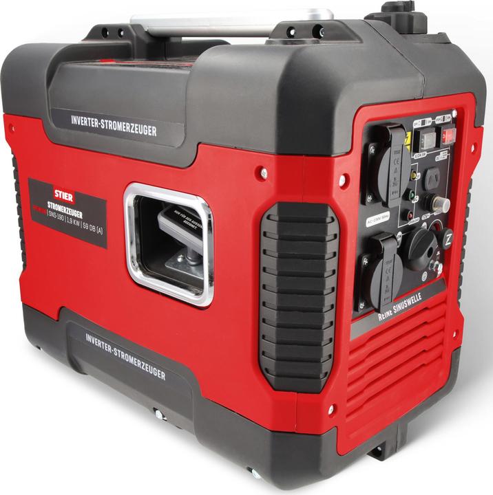 Produktbild Stier Inverter Stromerzeuger Premium SNS-190 1,9 kW 59 dB(A) (1600 W, 4 l)