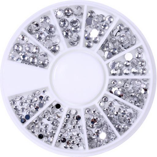 Nagellack24 Strasssteine (Nagellackentferner, Silber)