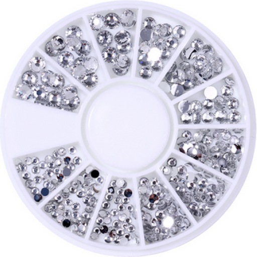 Produktbild Nagellack24 Strasssteine Silber (Nagellackentferner, Silber)
