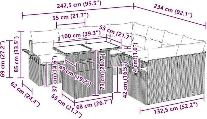 Produktbild vidaXL Rosie