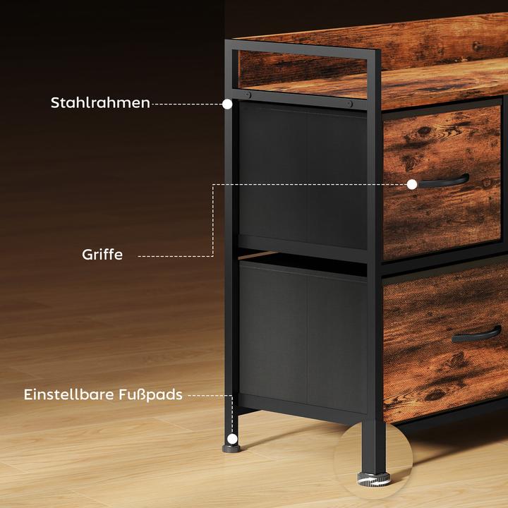 Image du produit Homcom Commode (98 x 29 x 63 cm)