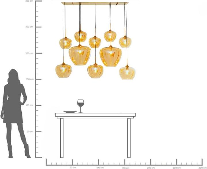 Image du produit Kare Design Suspension Sphere Amber 160cm (E27)