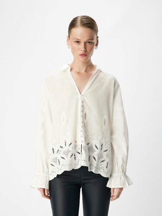 Produktbild Object Broderie Anglaise Hemd (36)