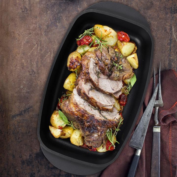 Actual product image Relaxdays Roasting Pan With Lid