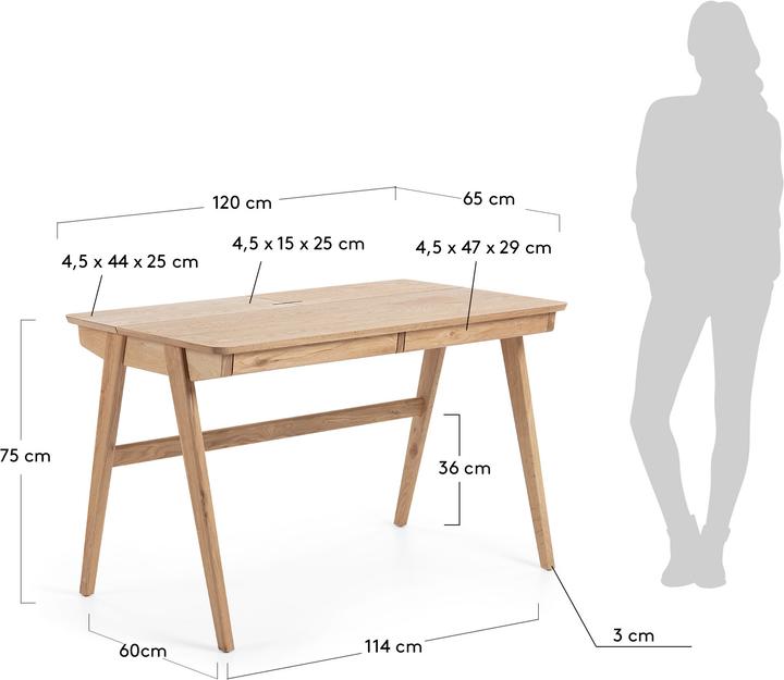 Produktbild Kave Home Julia (120 x 65 x 75 cm)