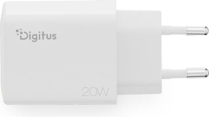 Productafbeelding Digitus USB Charger 20W, 1x USB-C, 1x USB-A (20 W, 2 ports)