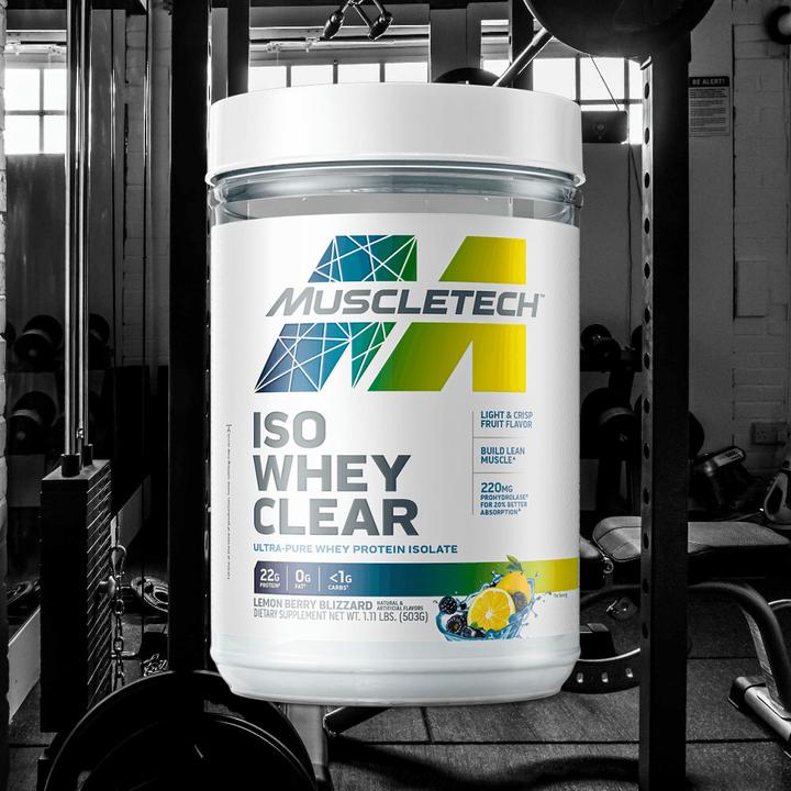 Produktbild Muscle Tech Iso Whey Clear (1.1lbs) Lemon Berry Blizzard (503 g)