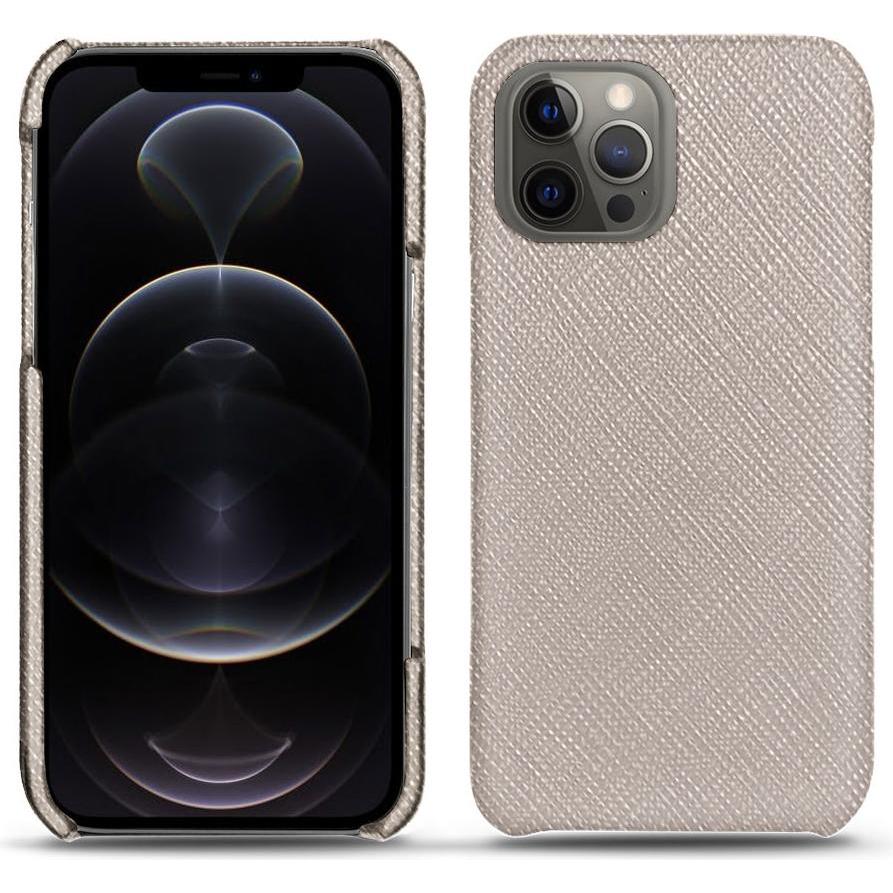 Noreve Lederschutzhülle (Apple iPhone 12 Pro), Smartphone Hülle, Beige