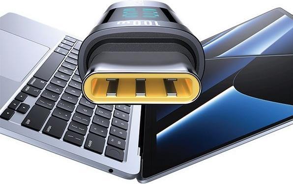 Produktbild Usams Adapter AU18 USB-C - USB-C Digital Display 100W stalowy/aluminium SJ682TC01 (US-SJ682) (USB Typ-C)