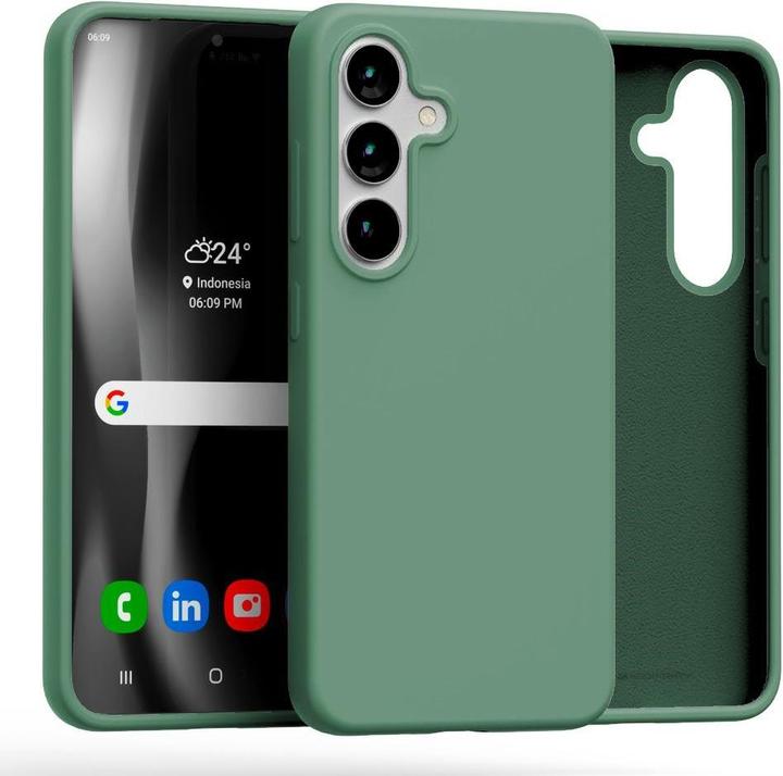 Actual product image Silicone Sam S25 S931 zielony /green (Samsung Galaxy S25)