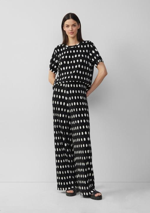 Immagine prodotto S.Oliver Hose Plissierte Wide-Leg-Hose im Relaxed Fit (34)