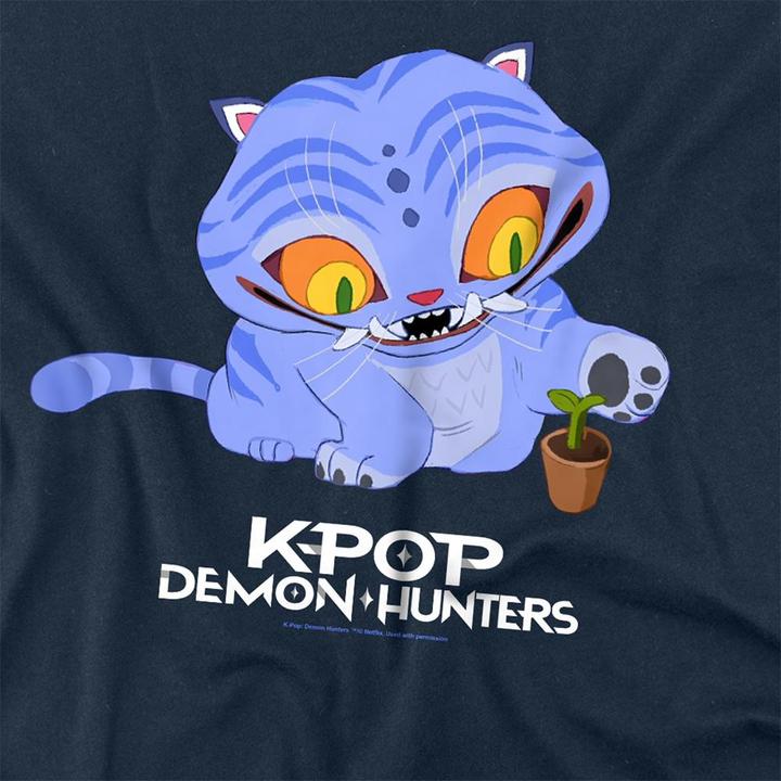 Produktbild K-Pop Demon Hunters TShirt Erwachsene süsses Derpy Tiger langärmelig (L)