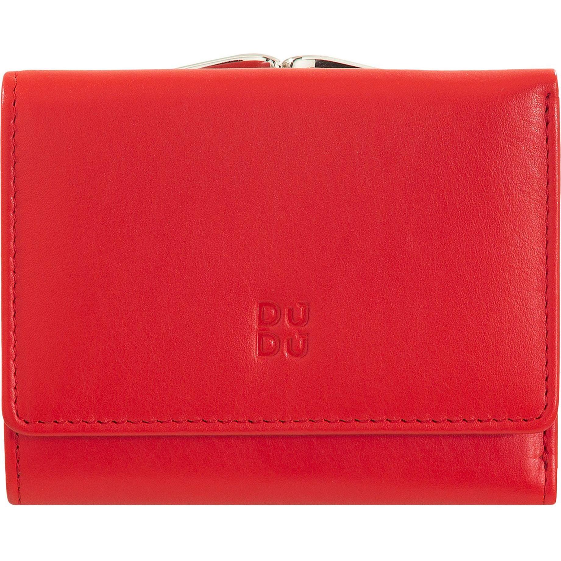 Dudu, Damen, Portemonnaie, Corsica Geldbörse RFID Schutz Leder 11 cm, Rot