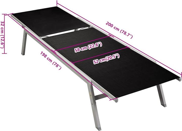 Immagine prodotto vidaXL Sonnenliege (200 cm)