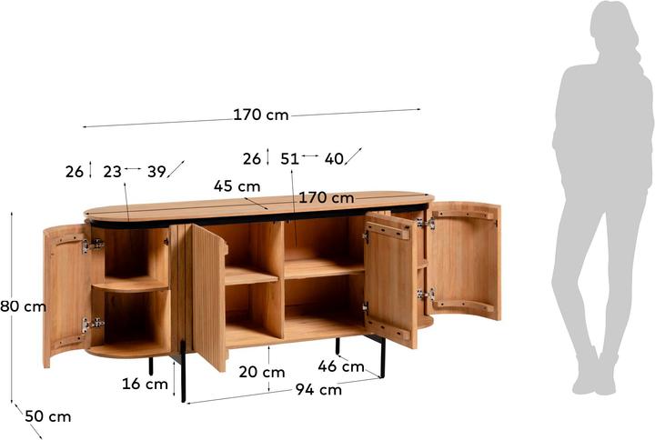 Image du produit Kave Home Licia (170 x 80 x 50 cm)