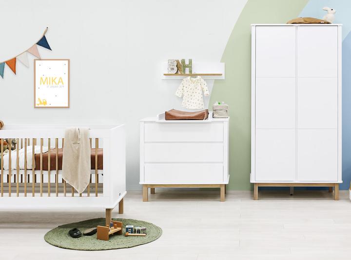 Image du produit Bopita Commode 3 tiroirs Mika blanc/chêne