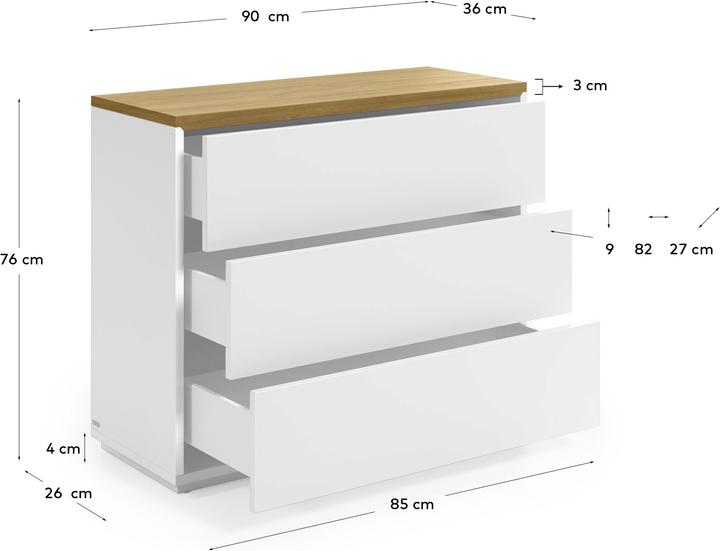 Actual product image Kave Home Abilen (36 x 90 x 75 cm)