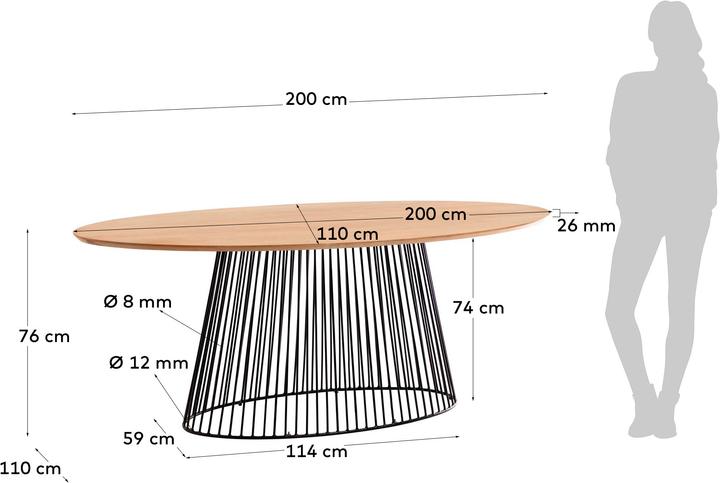 Produktbild Kave Home Leska (110 x 200 cm)