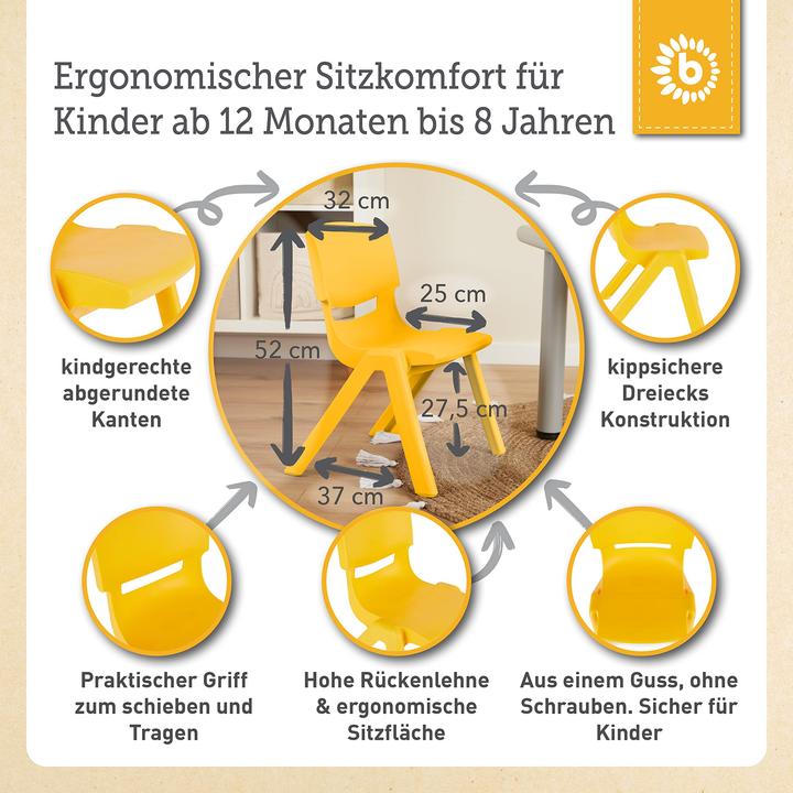 Produktbild Bieco Stuhl yellow (Kinderstuhl)