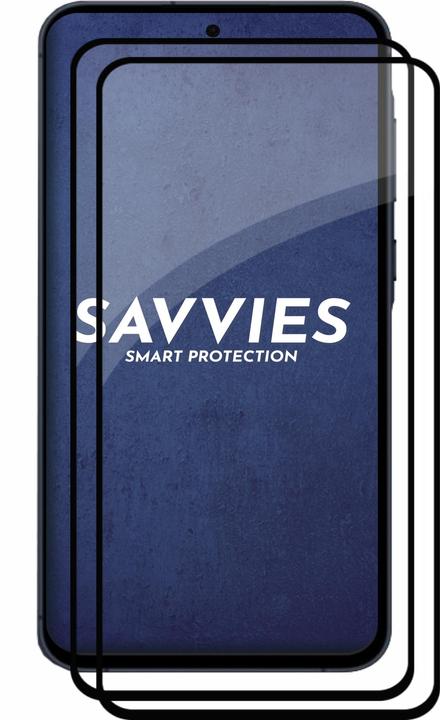 Produktbild Savvies Full-Screen Displayschutz Panzerglas Schutzglas (2 Stück, Samsung Galaxy A55)