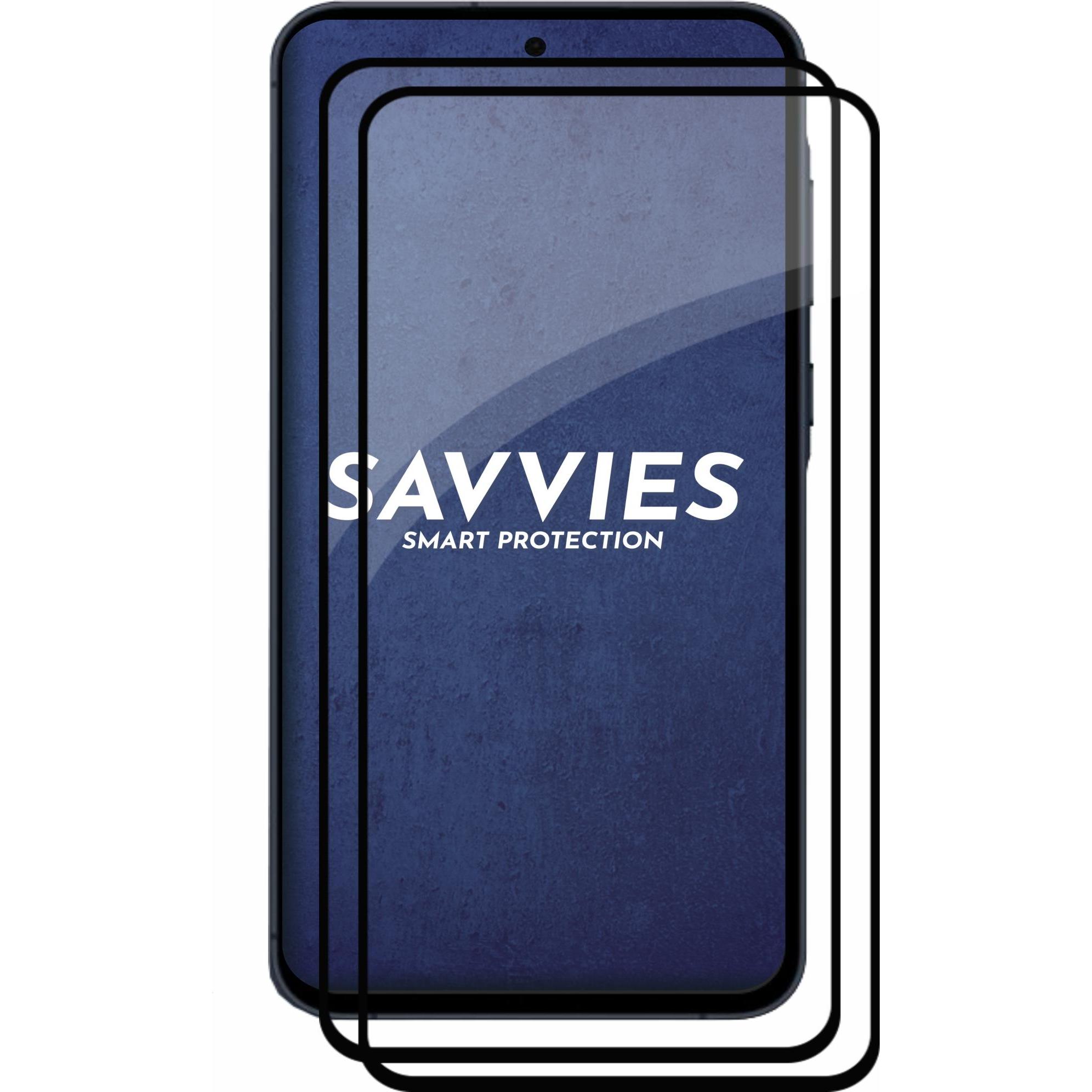 Thumbnail - Savvies Full-Screen Displayschutz Panzerglas Schutzglas (2 Stück, Samsung Galaxy A55), Smartphone Schutzfolie, Transpare...