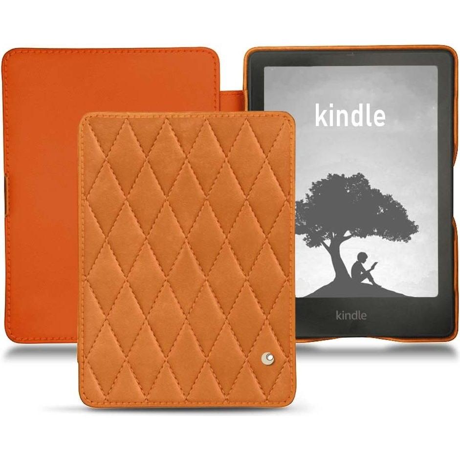 Noreve Lederschutzhülle horizontal (Kindle Signature Edition), Tablet Hülle, Orange
