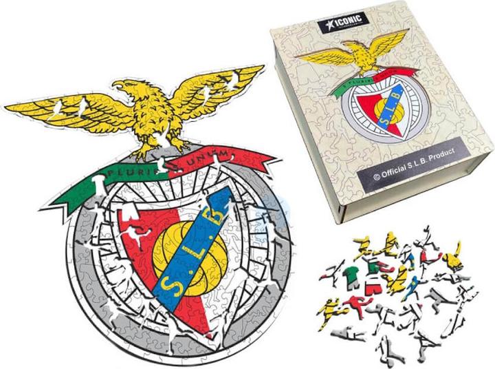 Actual product image Iconic SL Benfica - Logo - Wooden Puzzle Size S (150 pieces) (150 pieces)