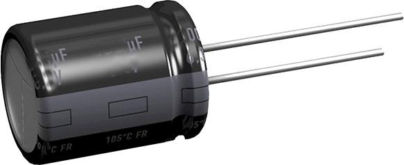 Produktbild Panasonic Elektrolytkondensator, radial, 4700uF, 1.18mA, 25V, 2.85A