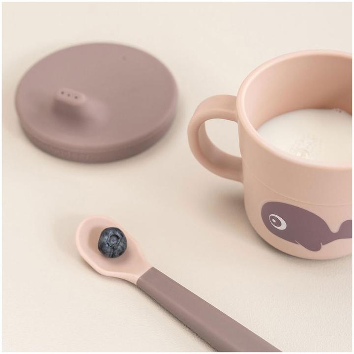 Actual product image Done by Deer Snack & drinking cup set Wally pink