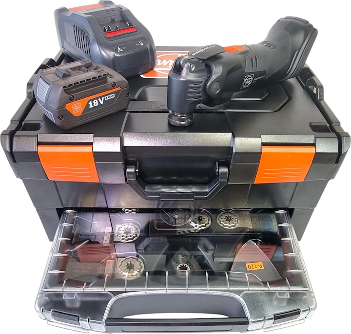 Produktbild Fein Multimaster AMM 500 Plus AS Akku Multifunktionswerkzeug 18 V Starlock Plus Black Edition + 1x