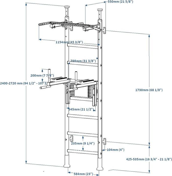 Produktbild BenchK Sprossenwand "522W"