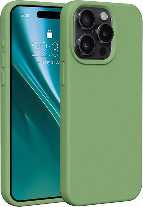 Image du produit Etteri Coque en silicone pour iPhone 12 / 12 Pro 6,1" vert clair (Apple iPhone 12, Apple iPhone 12 Pro)