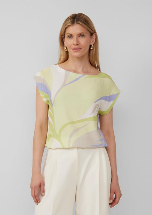 Actual product image S.Oliver T-Shirt Ärmelloses Blusenshirt mit Frontprint (40)