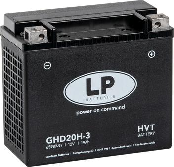 Image du produit Landport Batterie moto gel GHD20H-3 12V 19Ah (12 V, 19 Ah, 290 A)