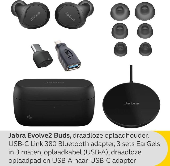 Produktbild Jabra EVOLVE2 BUDS USB-C UC - (Kabellos, USB-C, Cisco, Zoom)