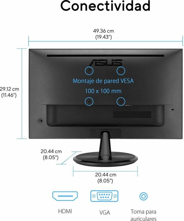 Actual product image ASUS ProArt VP229HF 54,48cm (16:9) IPS Full HD (1920 x 1080 pixels, 21.45")