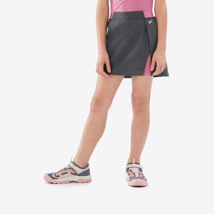Image du produit Quechua Jupe-short de randonnée enfant 7-15 ans, MH100 grise (164, 170)