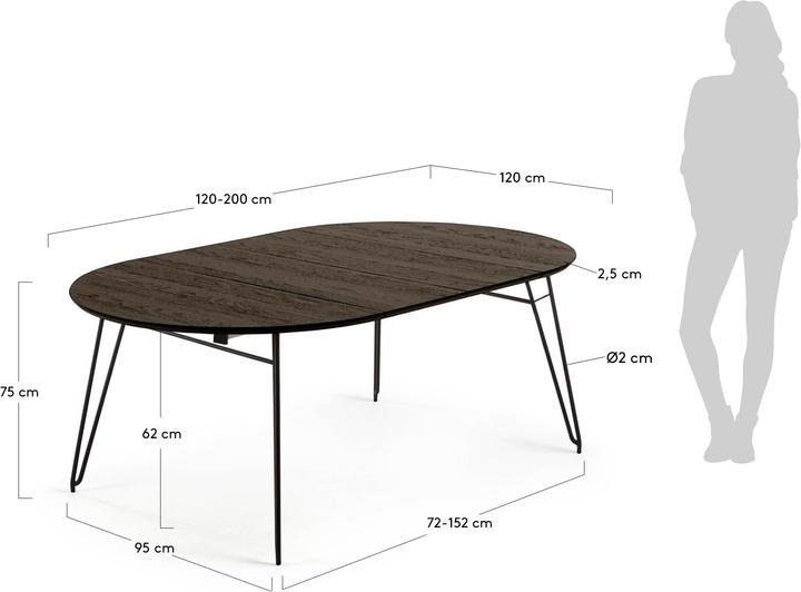 Actual product image Kave Home Milian (120 x 120 x 75 cm)