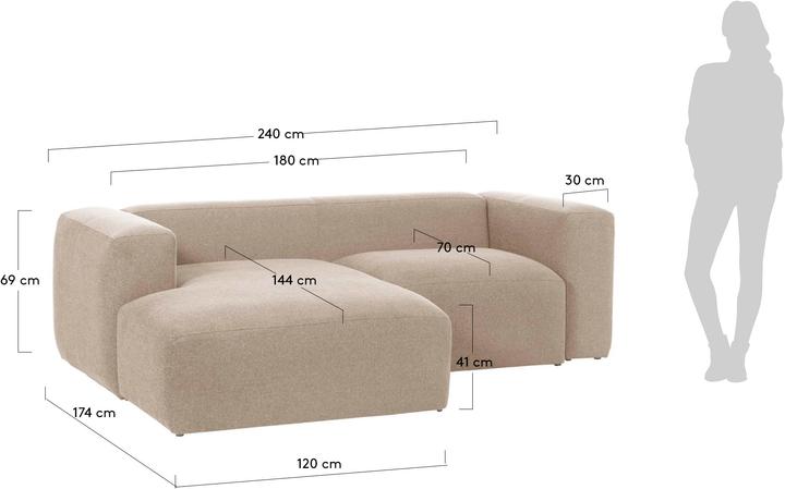 Produktbild Kave Home Blok (3-Sitzer, Ecksofa)