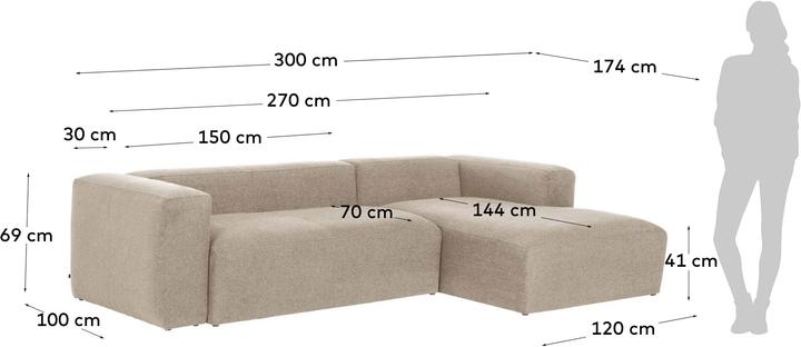 Actual product image Kave Home Blok (Corner sofa, 4-seater)