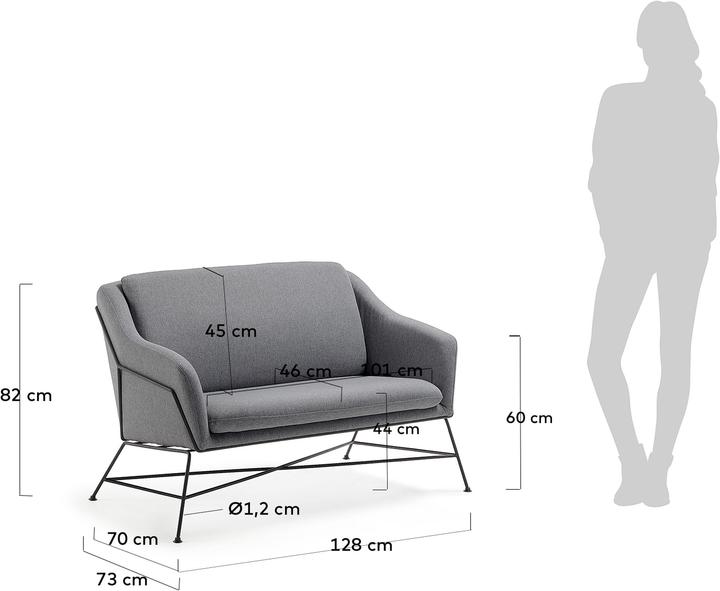 Actual product image Kave Home Brida (2 person sofa)