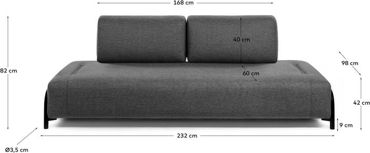 Produktbild Kave Home Compo (3-Sitzer)