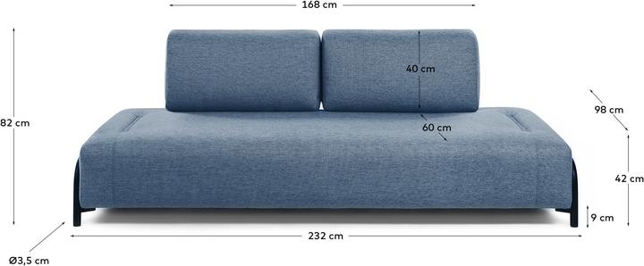 Produktbild Kave Home Compo (3-Sitzer)