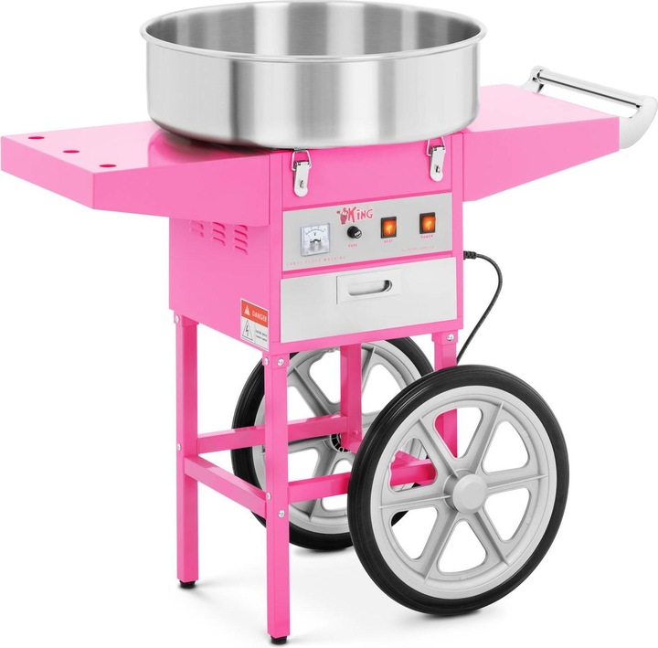 Actual product image Royal Catering RCZC-1200-W Cotton Candy Machine with Trolley