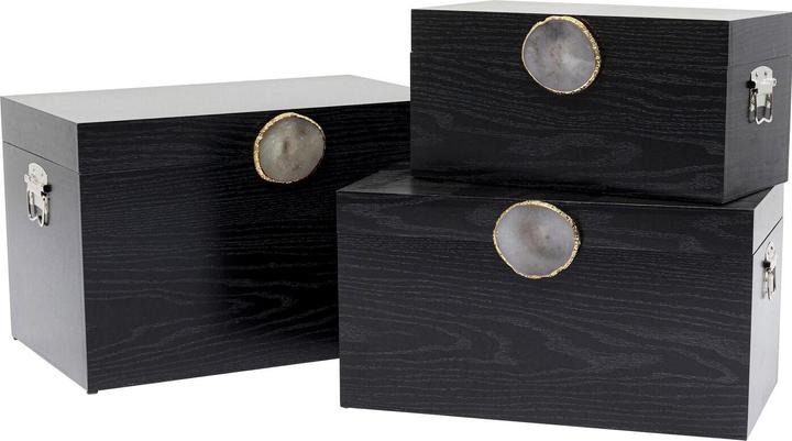 Produktbild Kare Design Box Nifty Schwarz (3/Set)