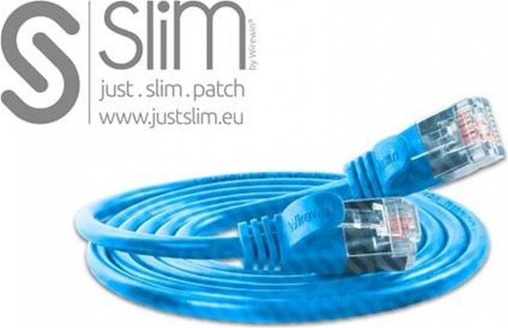 Produktbild Wirewin Slim Pachkabel: F/FTP, 7.5m, blau (U/FTP, CAT6, 7.50 m)