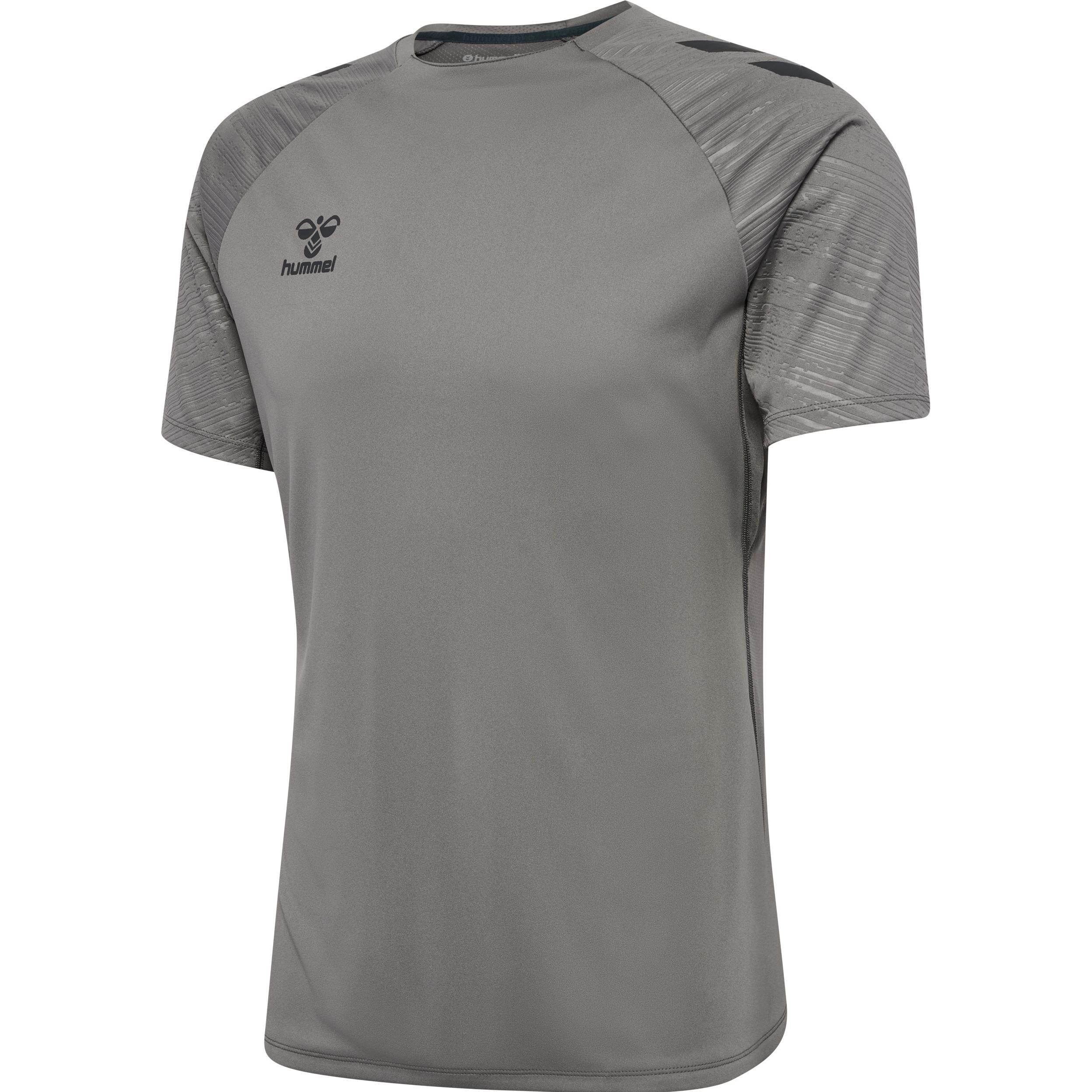 hummel, Herren, Sportshirt, hmlPRO TRAINING JERSEY S/S (L), Grau, L